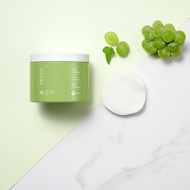 FRUDIA Green Grape Pore Peeling Pad | BONIIK Best Korean Beauty Skincare Makeup Store in Australia