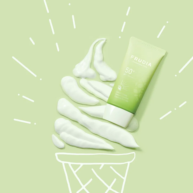 FRUDIA Green Grape Sebum Control Cooling Sun Gel | BONIIK Best Korean Beauty Skincare Makeup Store in Australia