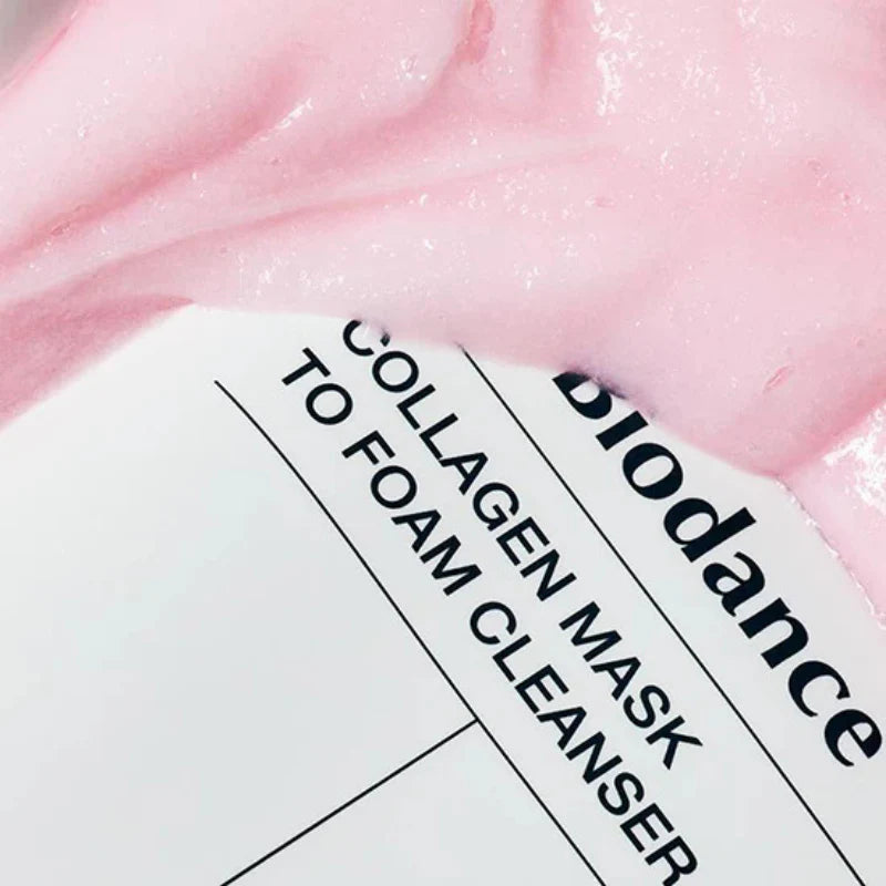 Collagen Mask to Foam Cleanser