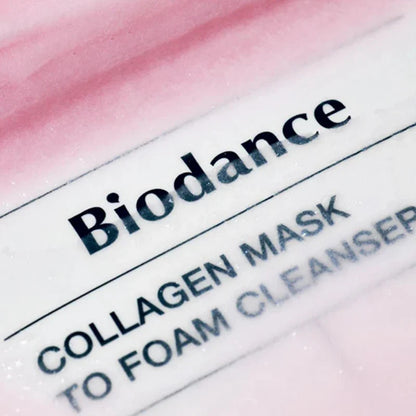 Collagen Mask to Foam Cleanser