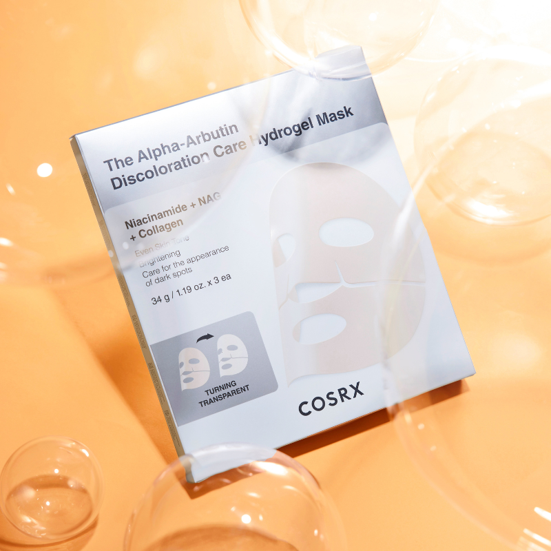 Arbutin Discoloration Hydrogel Mask - 3pcs