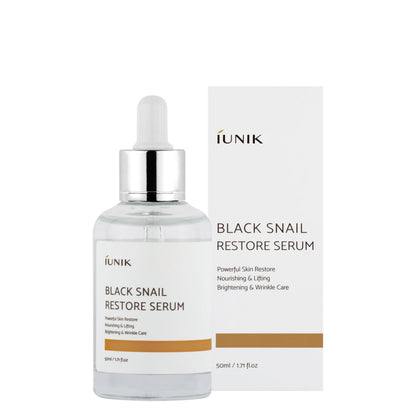 IUNIK Black Snail Restore Serum | Wrinkle Care | BONIIK Korean Beauty Store Australia