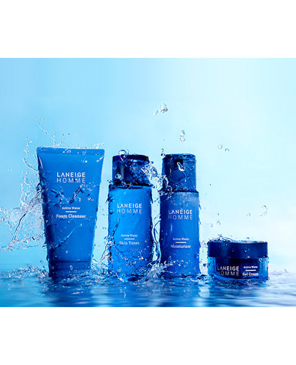 LANEIGE Homme Active Water Foam Cleanser | Men's Skincare | BONIIK Best Korean Beauty Skincare Makeup in Australia