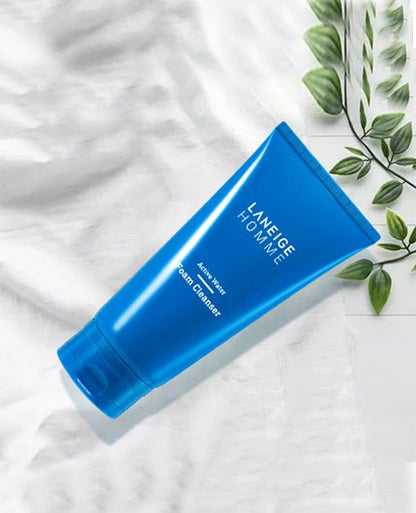 LANEIGE Homme Active Water Foam Cleanser | Men's Skincare | BONIIK Best Korean Beauty Skincare Makeup in Australia