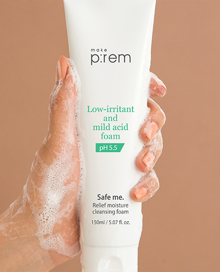 MAKE P:REM Safe Me. Relief Moisture Cleansing Foam | CLEANSER | BONIIK