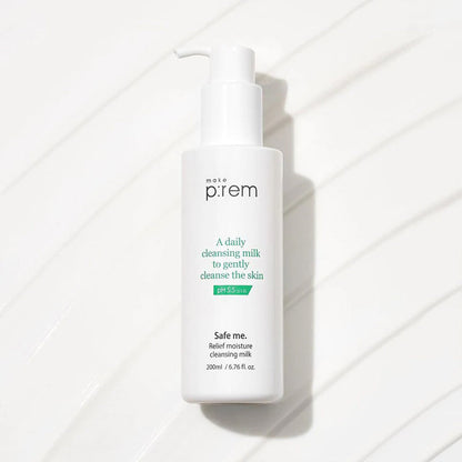 MAKE PREM Safe Me. Relief Moisture Cleansing Milk | BONIIK Korean Beauty Australia