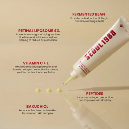 SEOUL1988EyeCream_RetinalLiposome4_FermentedBean | BONIIK Australia