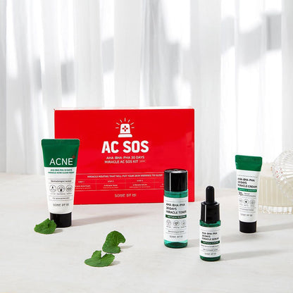 SOME BY MI AHA BHA PHA 30 Days Miracle AC SOS Kit | Skin Care Set | BONIIK Best Korean Beauty Skincare Makeup Store in Australia