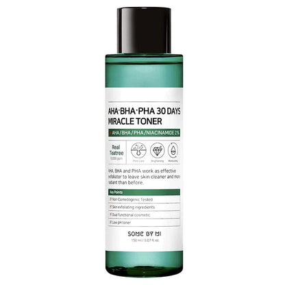 SOME BY MI AHA BHA PHA 30 Days Miracle Toner | Toner for oily skin | BONIIK Best Korean Beauty Skincare Makeup in Australia