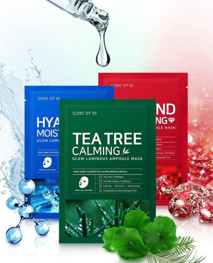 SOME BY MI 30 Days Tea Tree Calming Glow Luminous Ampoule Mask | Korean Sheet Mask | BONIIK Best Kbeauty Store in Australia