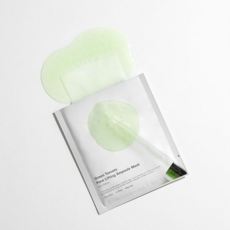 SUNGBOON EDITOR Green Tomato Pore Lifting Ampoule Mask | BONIIK Best Korean Beauty Skincare Makeup Store in Australia