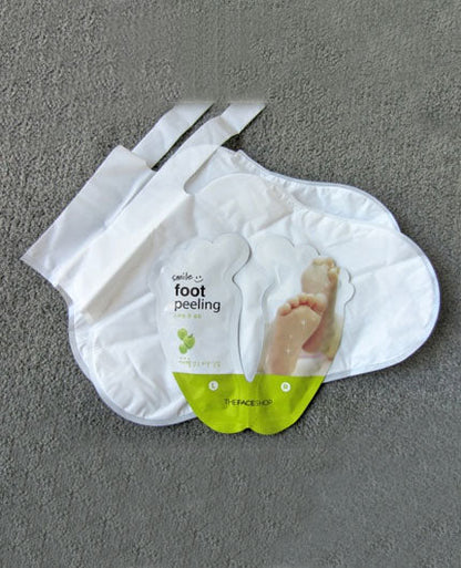 THE FACE SHOP Smile Foot Peeling Mask BONIIK Best Korean Beauty Skincare Makeup in Australia