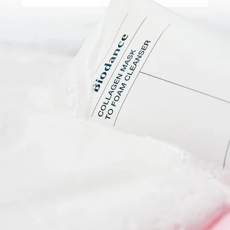 Collagen Mask to Foam Cleanser