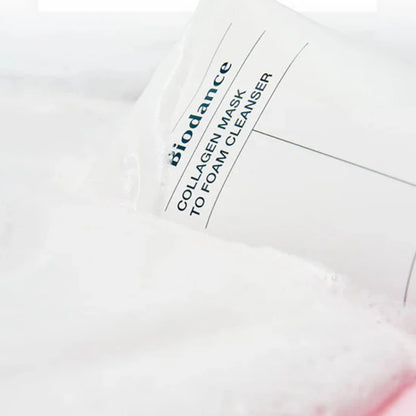 Collagen Mask to Foam Cleanser