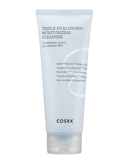 COSRX Hydrium Triple Hyaluronic Moisturizing Cleanser | Face Wash | BONIIK | Best Korean Beauty Skincare Makeup in Australia