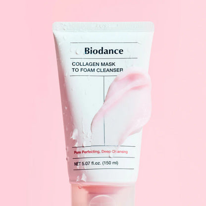 Collagen Mask to Foam Cleanser