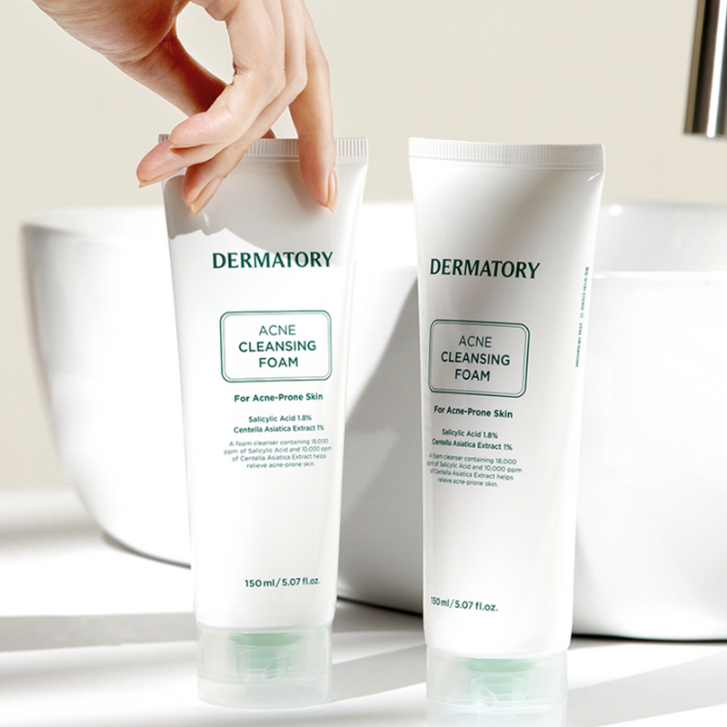 DERMATORY Acne Cleansing Foam For Acne-Prone Skin | BONIIK Australia