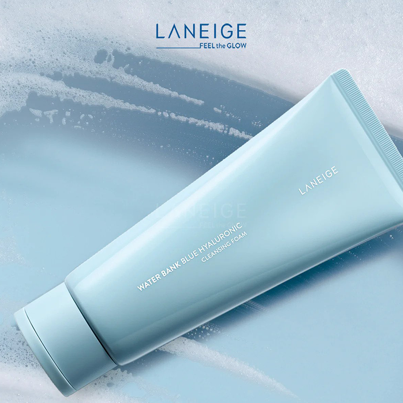 LANEIGE Water Bank Blue Hyaluronic Cleansing Foam | BONIIK Best Korean Beauty Skincare Makeup Store in Australia