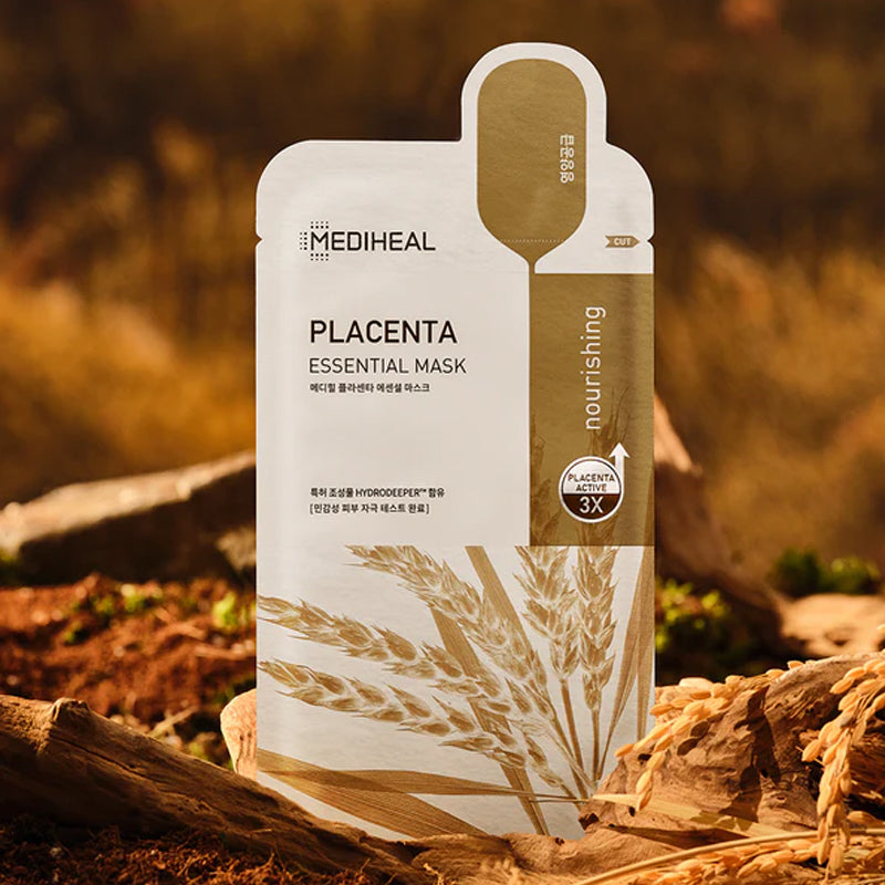 MEDIHEAL Placenta Essential Mask | BONIIK Best Korean Beauty Skincare Makeup Store in Australia