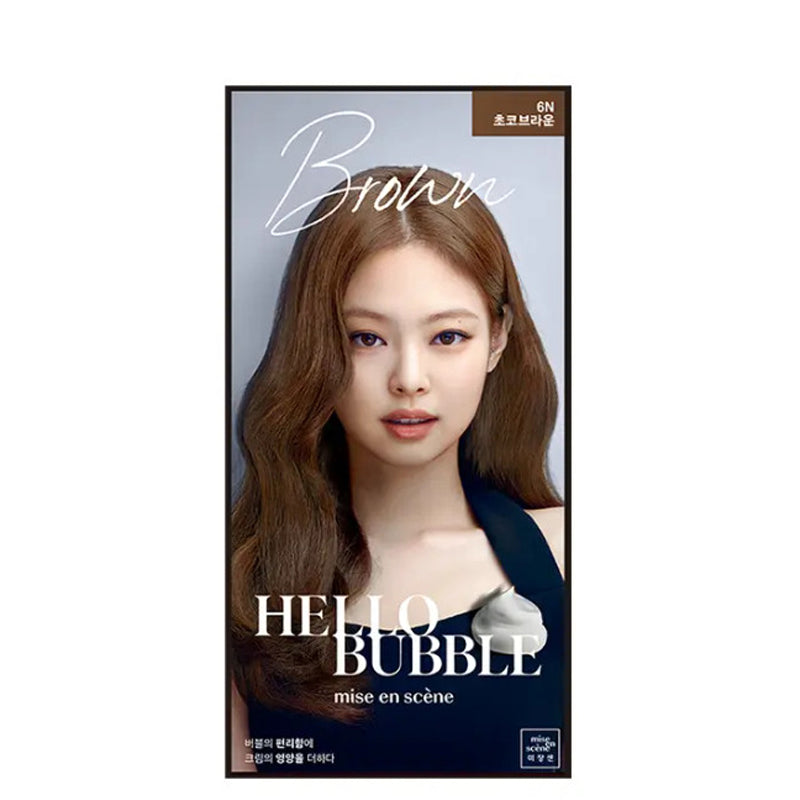 MISE EN SCENE All New Hello Bubble 6N Choco Brown | BONIIK Best Korean Beauty Skincare Makeup Store in Australia