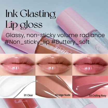 PERIPERA Ink Glasting Lip Gloss Swatches | BONIIK Best Korean Beauty Skincare Makeup Store in Australia